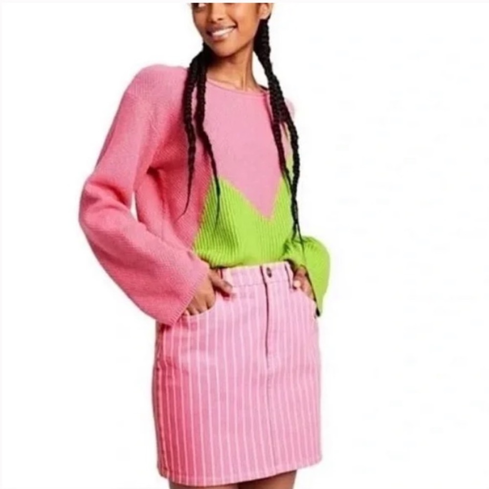 NWT Victor Glemaud @ Target Aurora Pink/Cloud Skirt 12